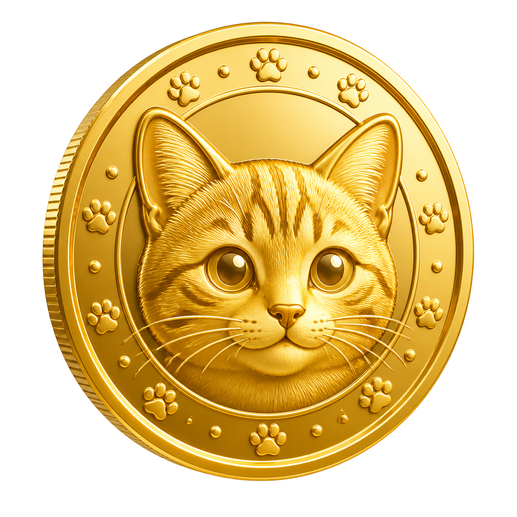 CATEV2 golden cat coin